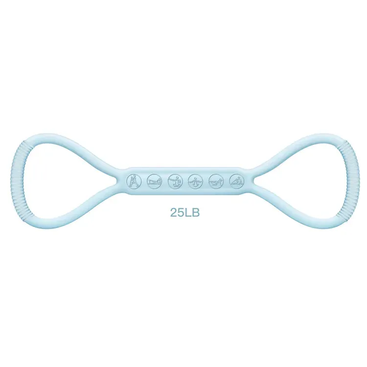 Silicone Workout Resistance Band for Fitness Training Gym Exercise With Stretch Back - detail view 3