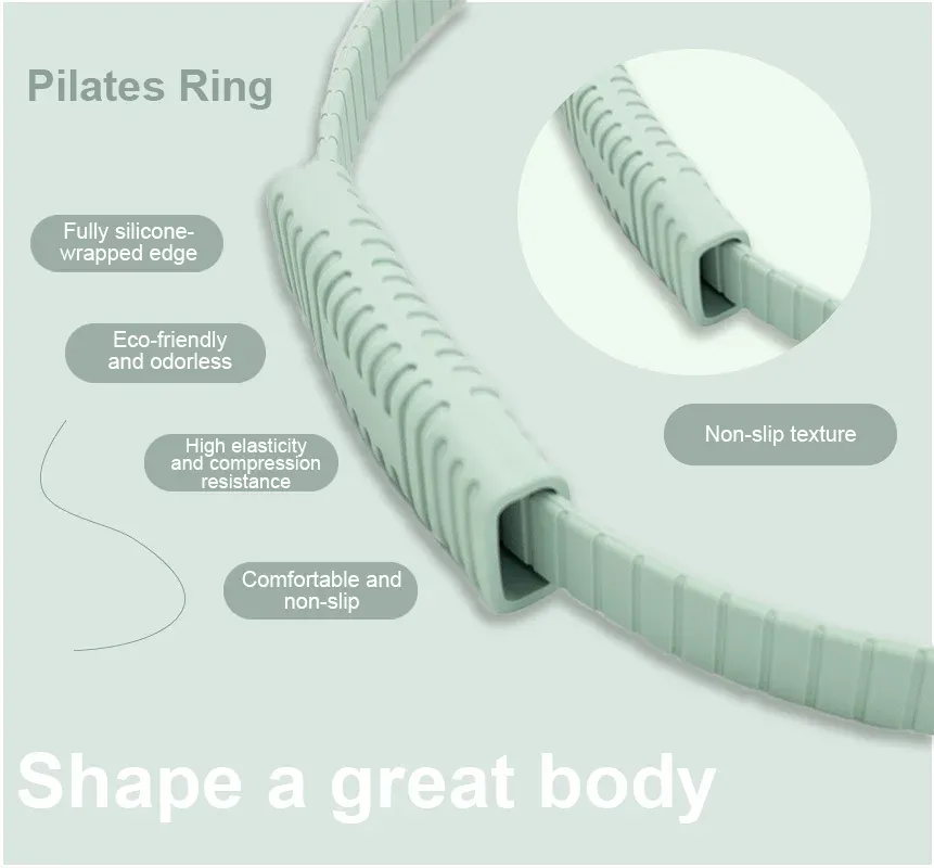 Portable Pilates Ring for Yoga Sports Fitness Made Silicone Pilates Ring New Design - detail view 3
