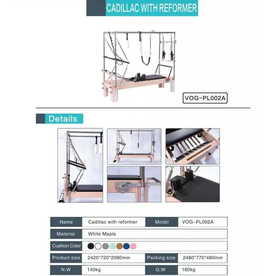 Maple Wood Cadilac with Reformer - detail view 1