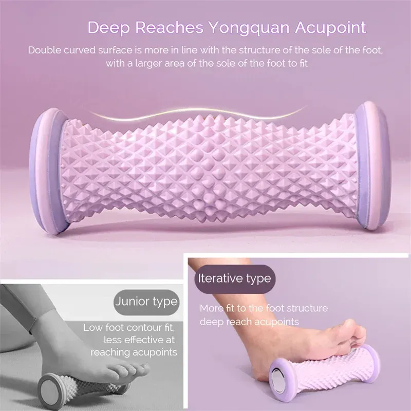 Foot Massage Roller Plantar Acupressure Relaxation Feet Shiatsu Calf Shaping Massage Tools - detail view 3