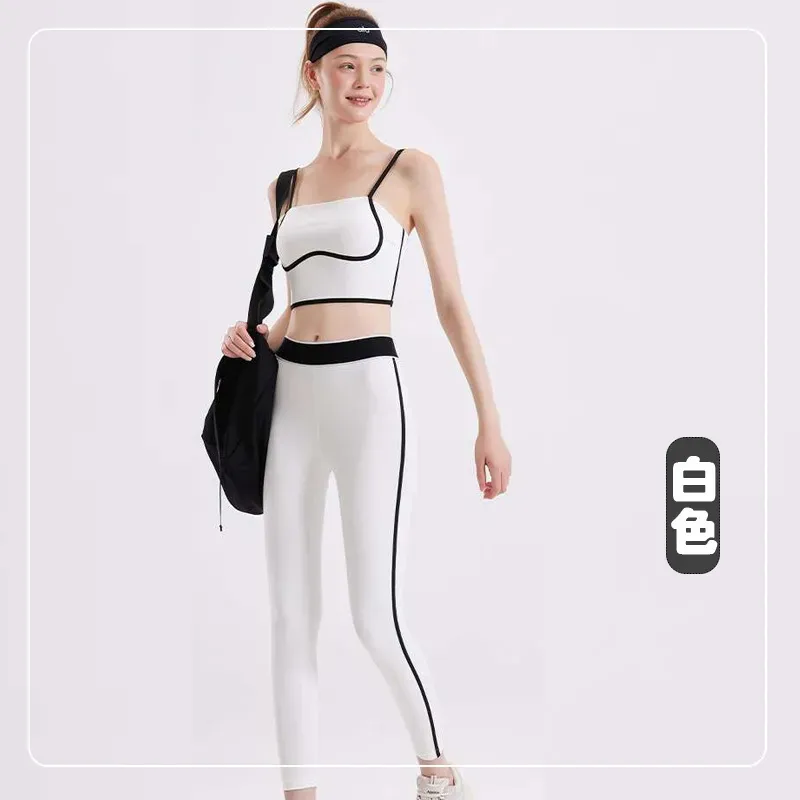 Chic & Breathable "Naked Feel" Sports Bra & Yoga Pants Set - detail view 2