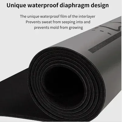 PU Natural Rubber Yoga Mat - detail view 1