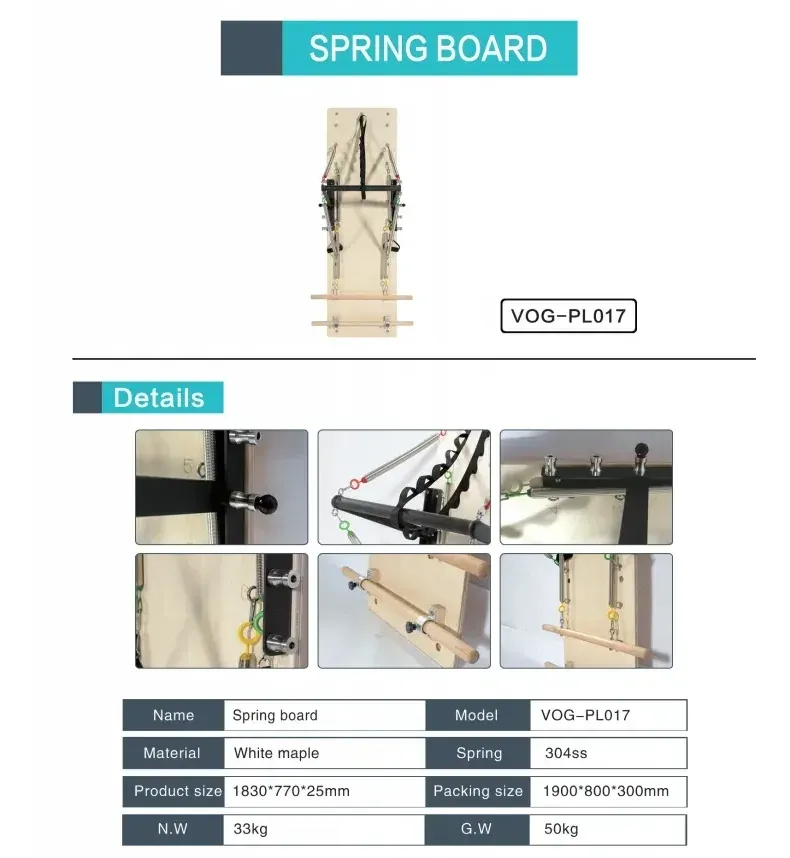 Pilates Spring Board - detail view 1