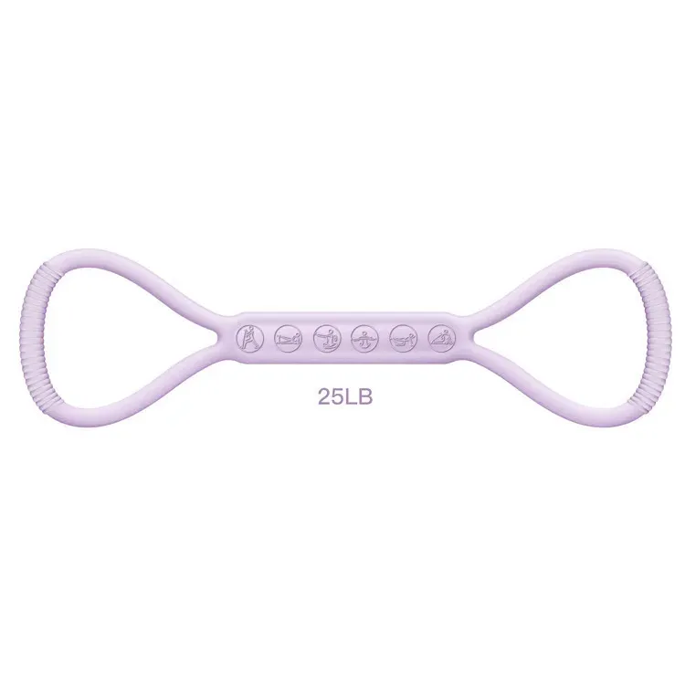 Silicone Workout Resistance Band for Fitness Training Gym Exercise With Stretch Back - detail view 2