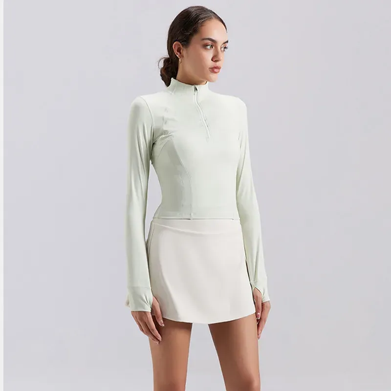 New sports short skirt anti-exposure running fitness quick-drying tennis skirt women's fake - detail view 3