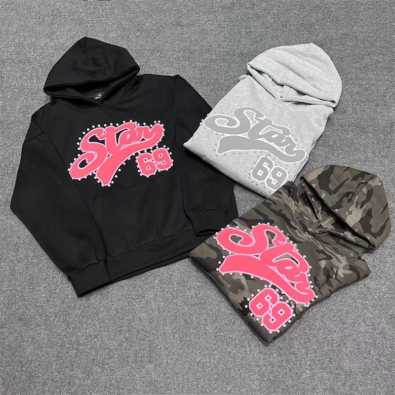 Men's distressed or painted hoodie sample 03 - Nova Garment