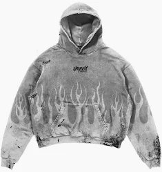 Men's distressed or painted hoodie sample 05 - Nova Garment