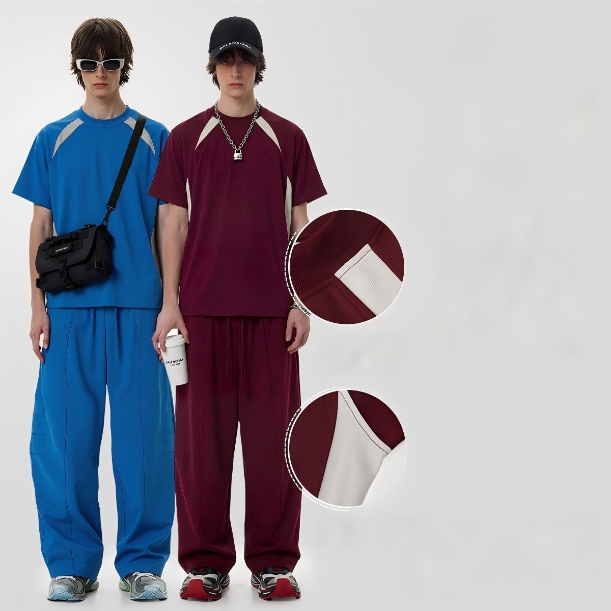 Men's tee and shorts two-piece set sample 07 - Nova Garment