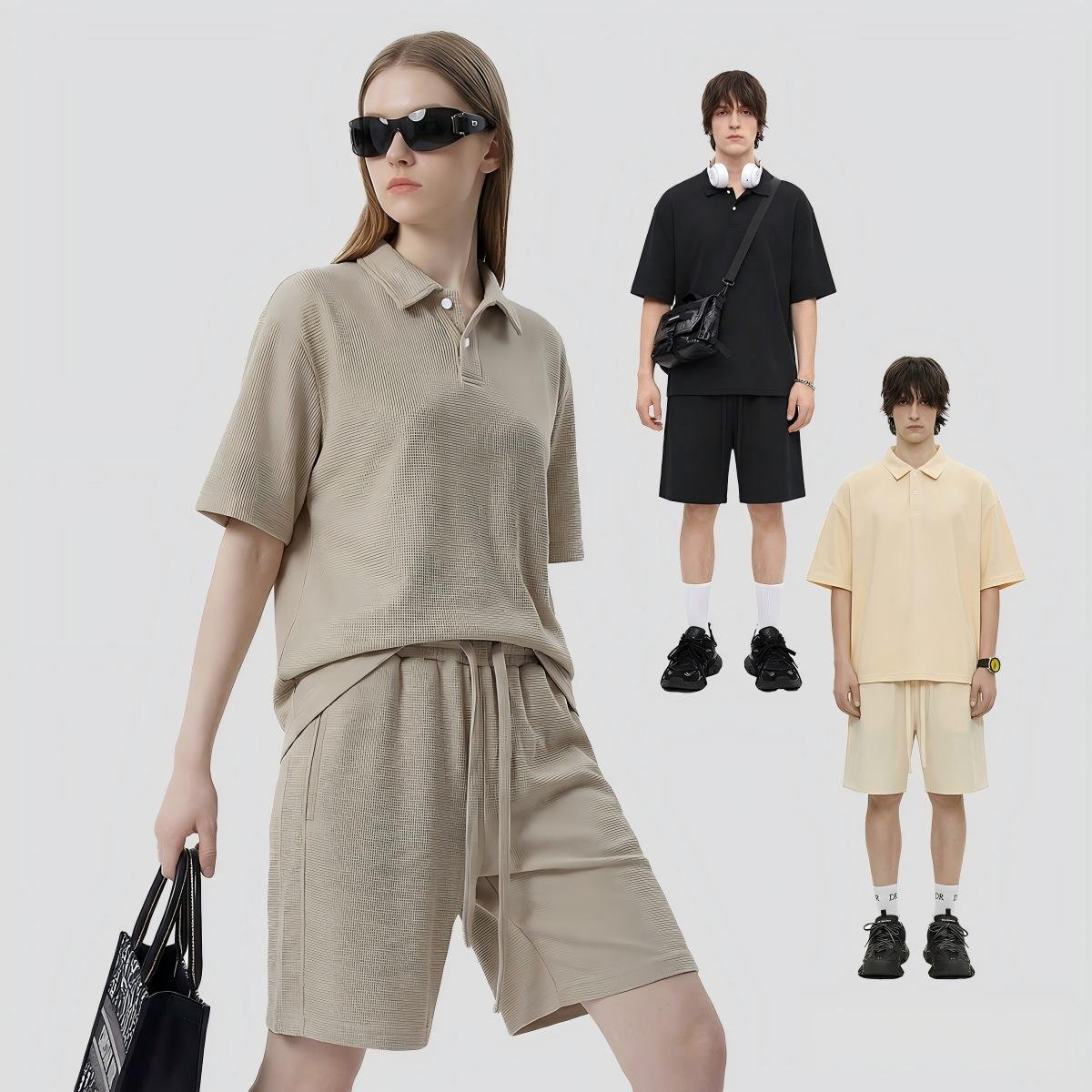 Men's tee and shorts two-piece set sample 05 - Nova Garment
