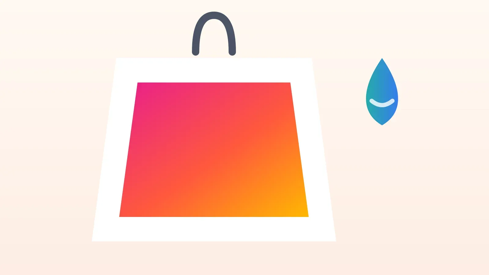 Polyester tote bag with wash-safe sublimated print