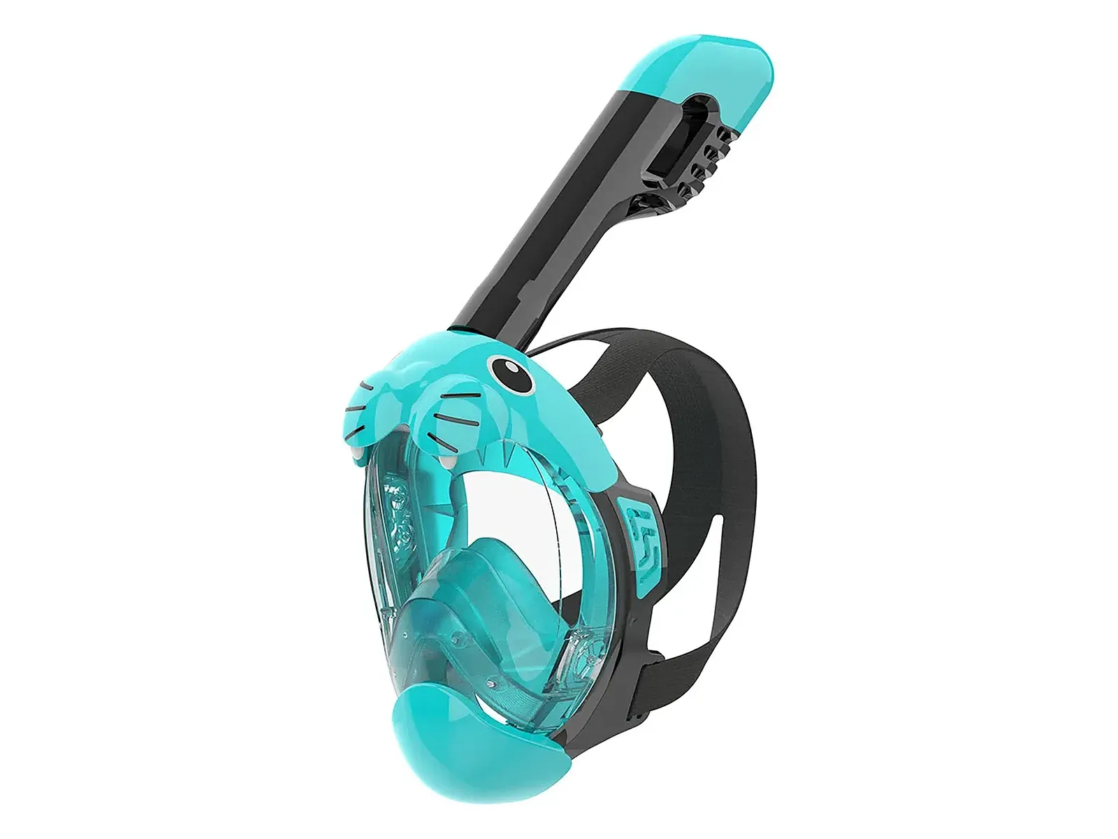 ES kids full face snorkel mask, food grade silicone skirt and PC lens