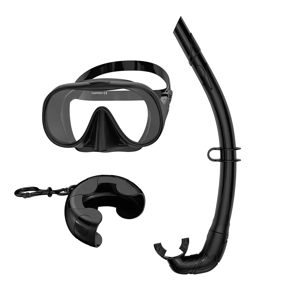M5 food grade silicone dive mask and S14 full silicone snorkel set