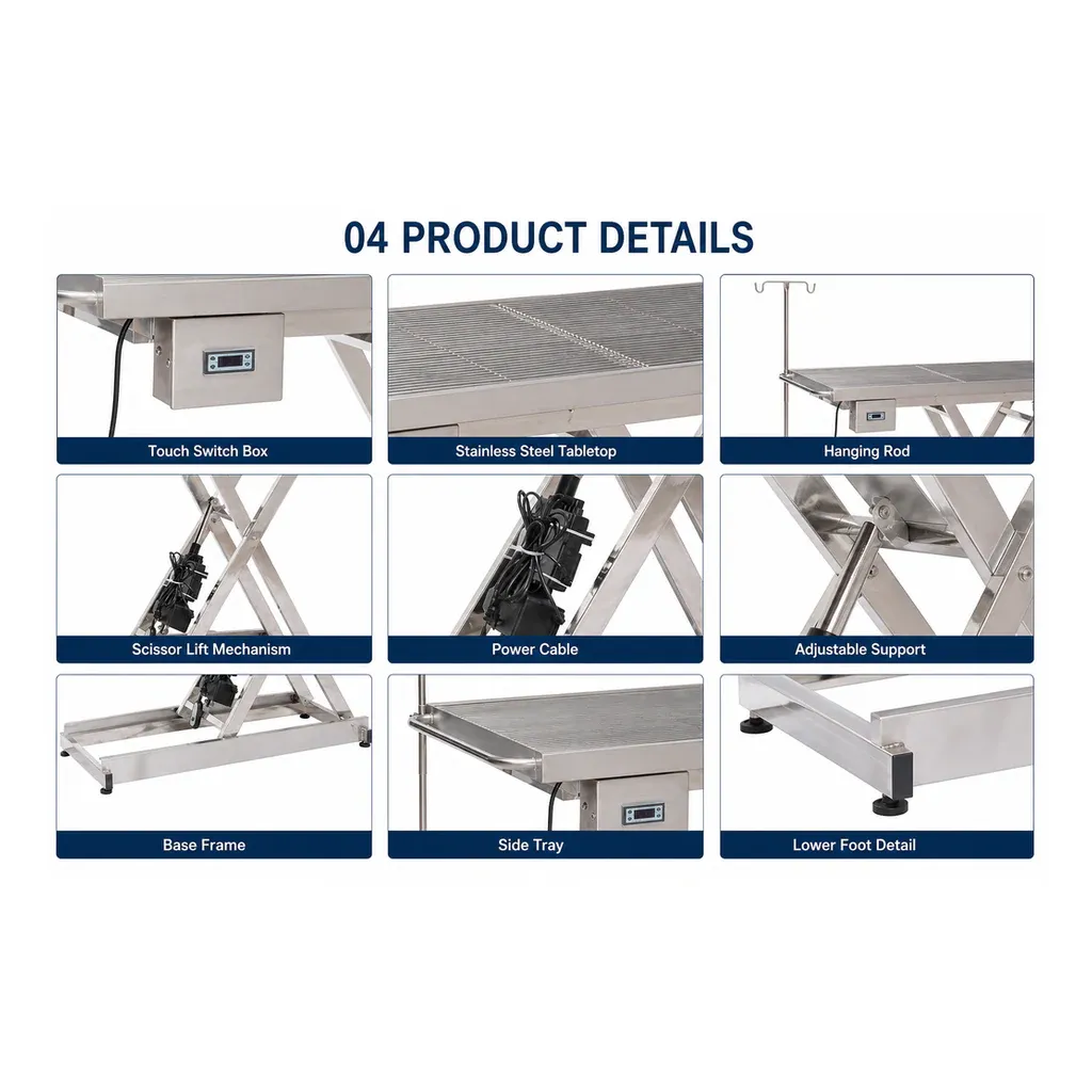 Vetese stainless steel operating table