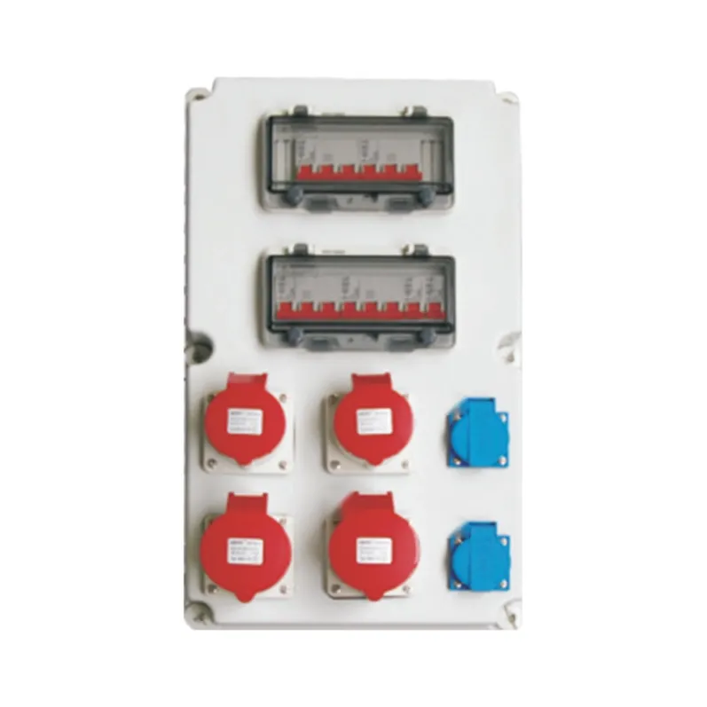 ALX-FN-1609 industrial socket box on white background
