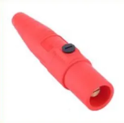 150 A max cam-lock connector male plug, red (phase coding)