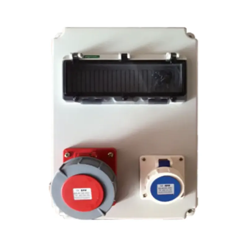 ALX-FN-4352 industrial socket box product photo on white background