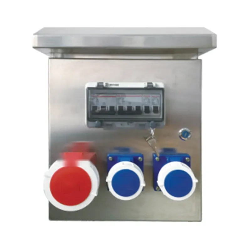 ALX-FN-3132-12 industrial socket box on white background