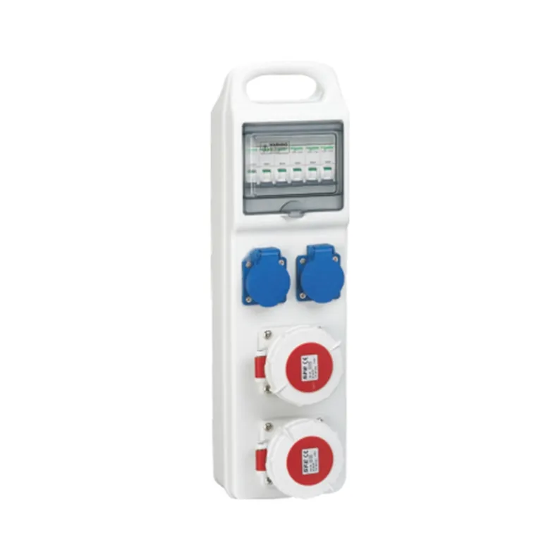 ALX-FN-312-5 industrial socket box on white background