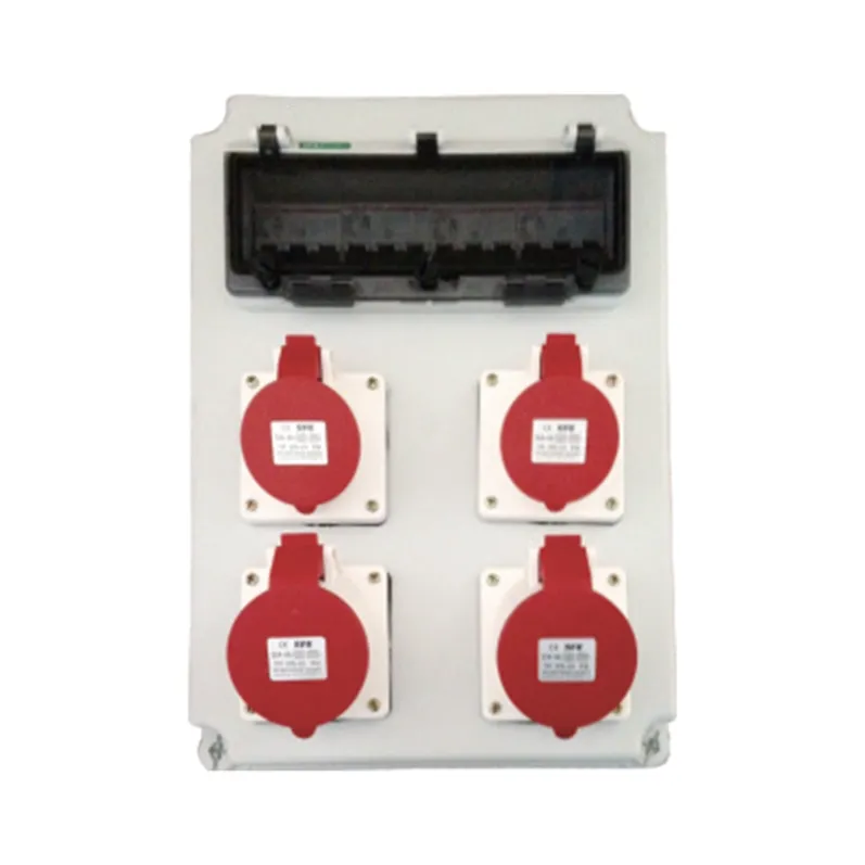 ALX-FN-415-2 industrial socket box on white background