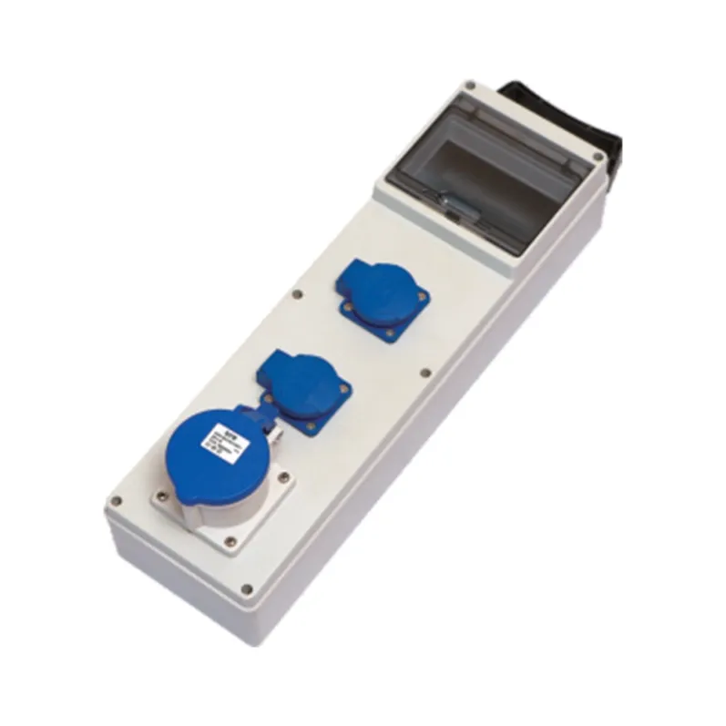 ALX-FN-312S-3 industrial socket box product photo on white background