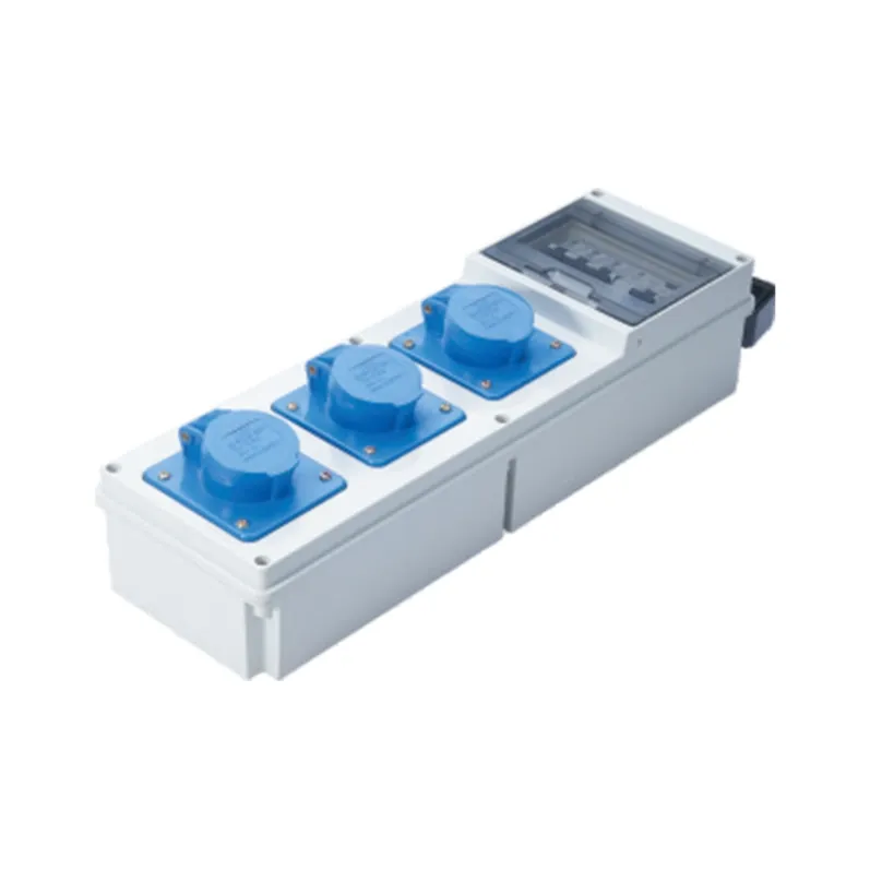 ALX-FN-413S-3 industrial socket box product photo on white background