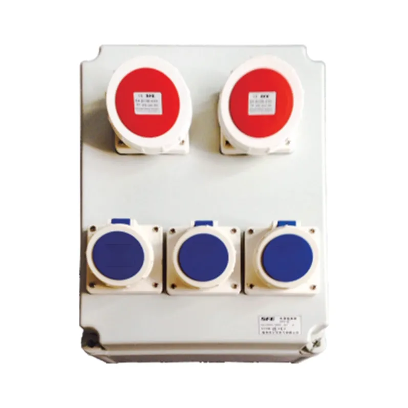 ALX-FN-4242 industrial socket box on white background