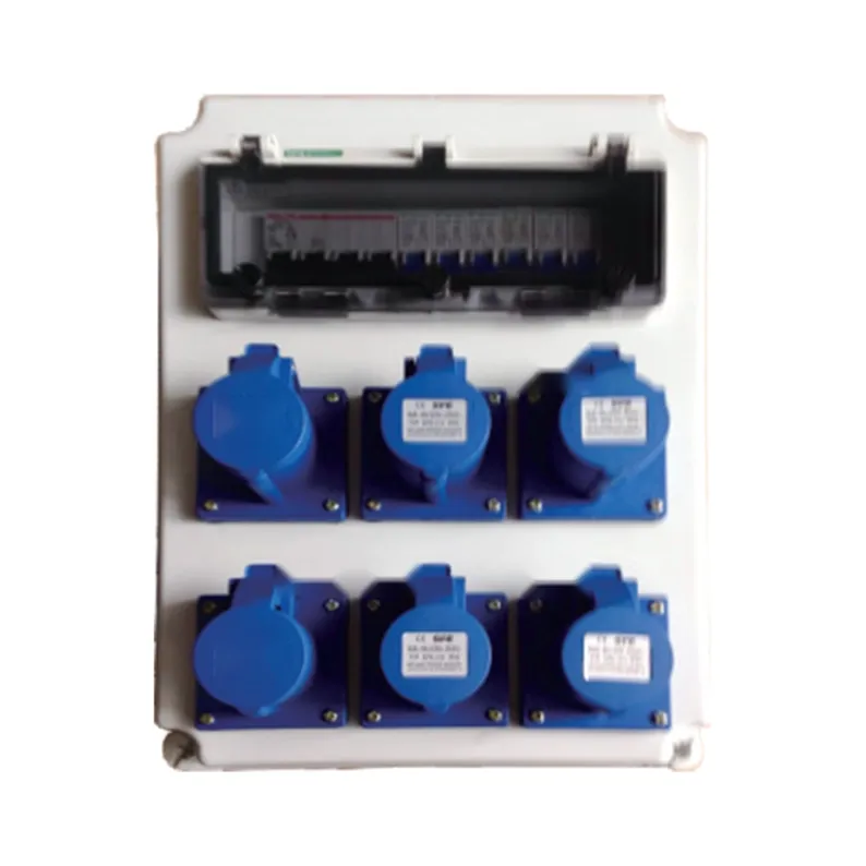 ALX-FN-313-4 industrial socket box on white background