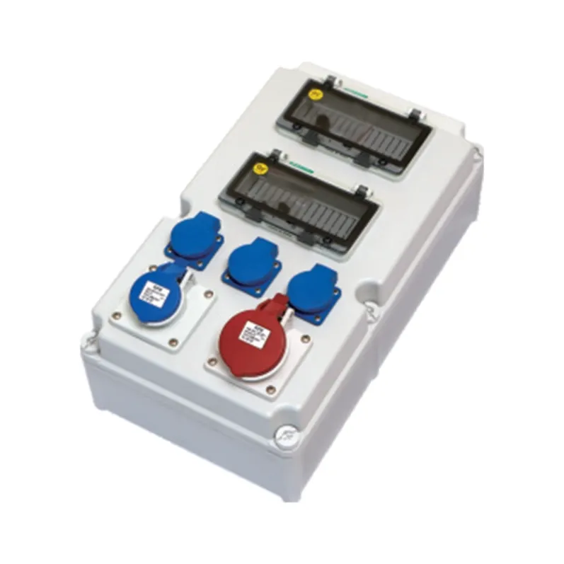 ALX-FN-312S-4 industrial socket box on white background