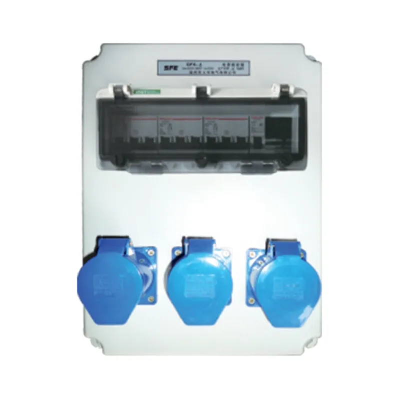ALX-FN-313S-3 industrial socket box on white background