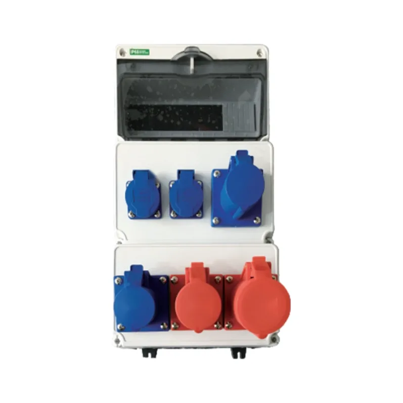 ALX-FN-312-6 industrial socket box on white background