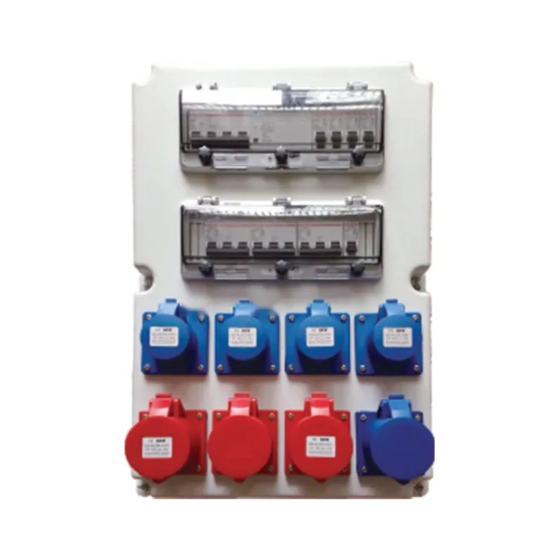 ALX-FN-313-3 industrial socket box on white background