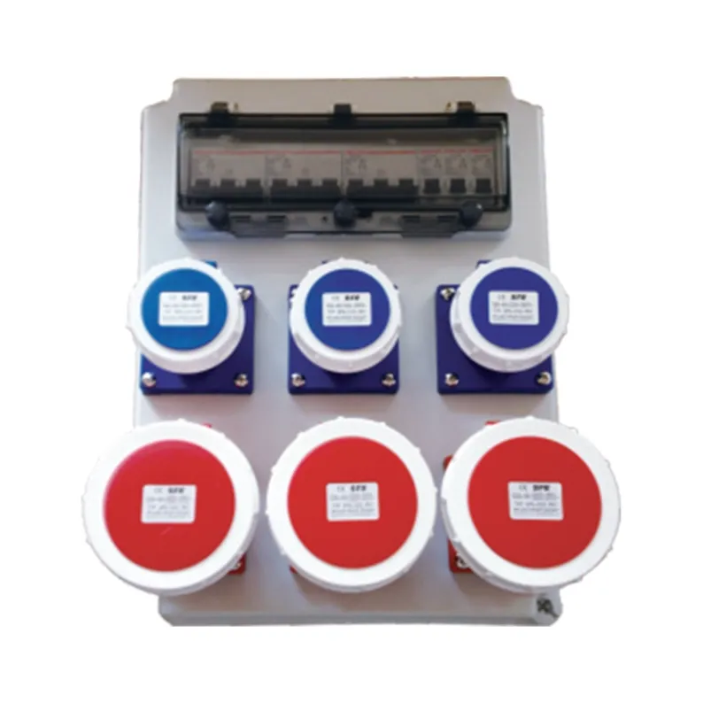 ALX-FN-3132-9 industrial socket box on white background