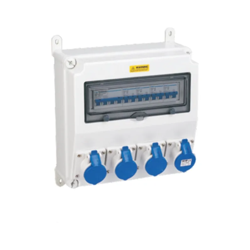 ALX-FN-413-2 industrial socket box on white background