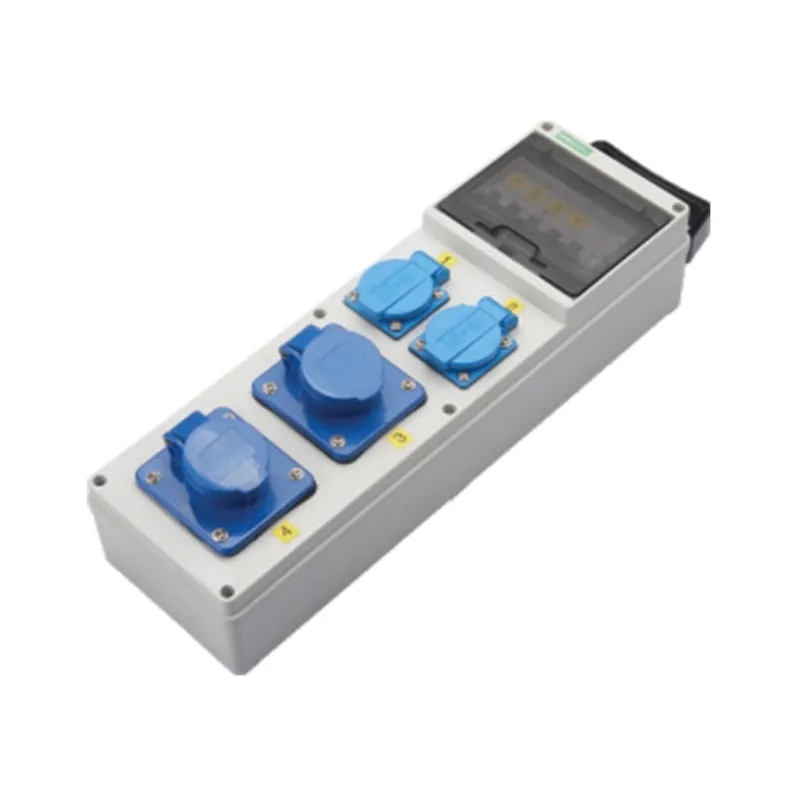 ALX-FN-413S-2 industrial socket box product photo on white background