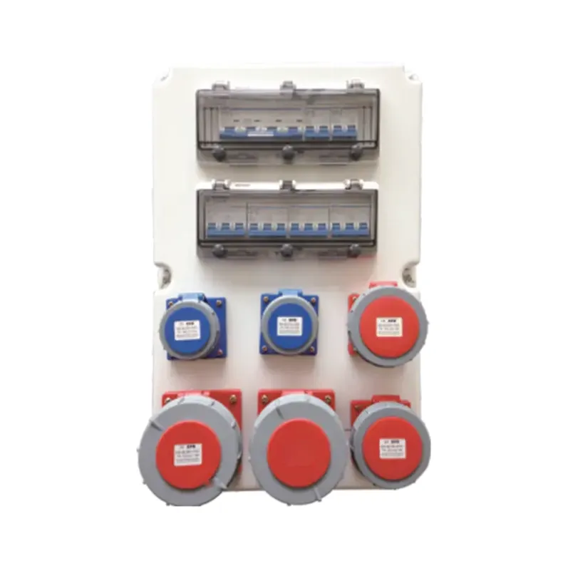 ALX-FN-3132-4 industrial socket box on white background