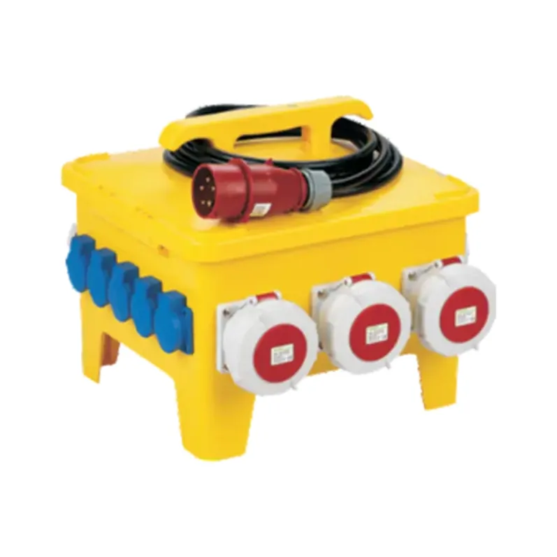 ALX-FN-312-3 industrial socket box product photo on white background