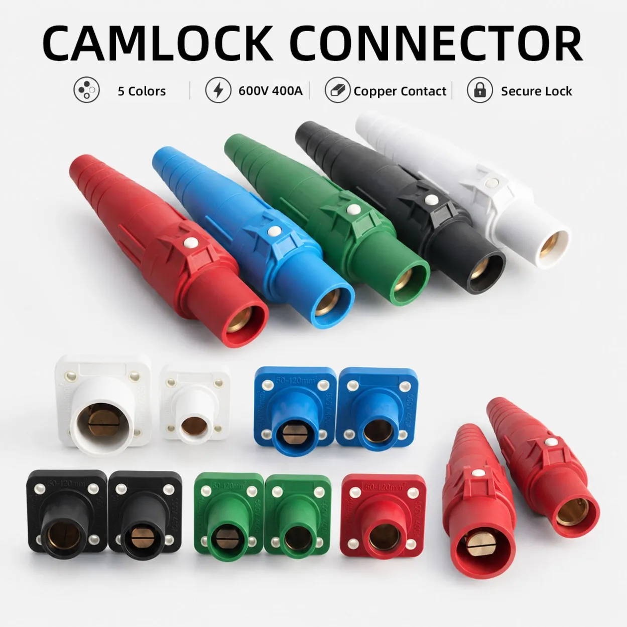 Camlock Connector Male Female High Current Power Plug 2