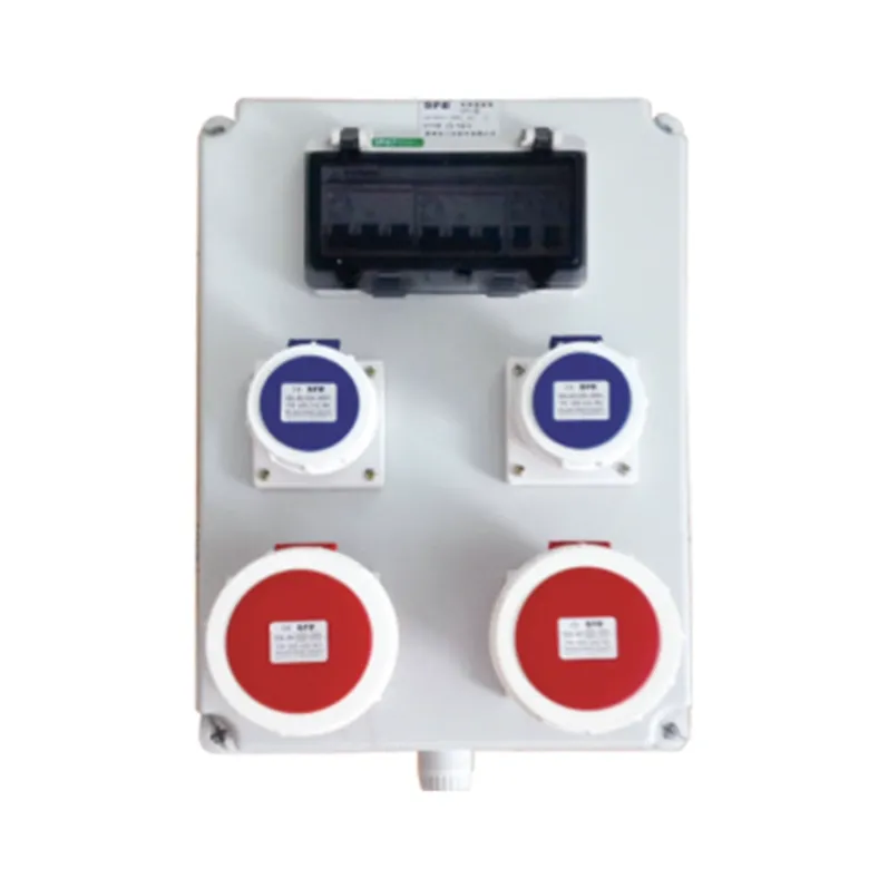 ALX-FN-3132-10 industrial socket box on white background