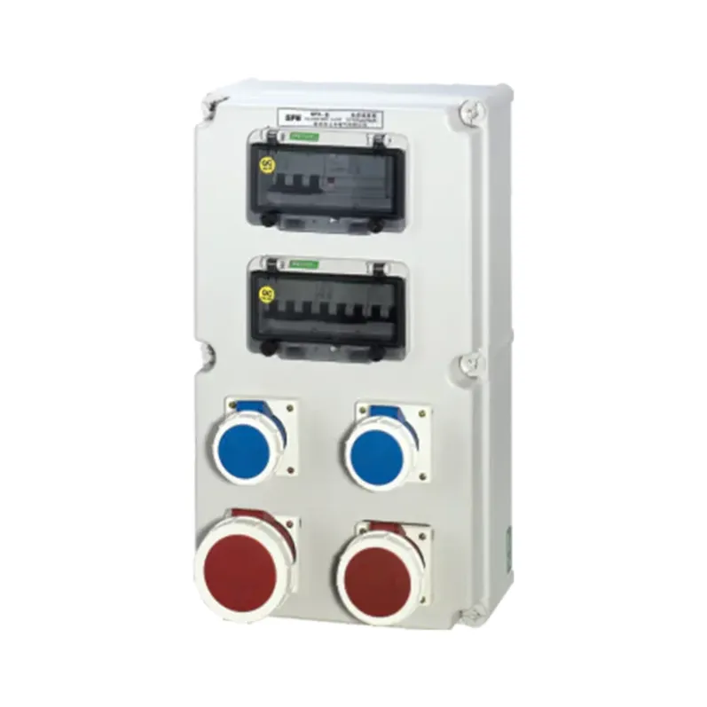 ALX-FN-3132-6 industrial socket box on white background