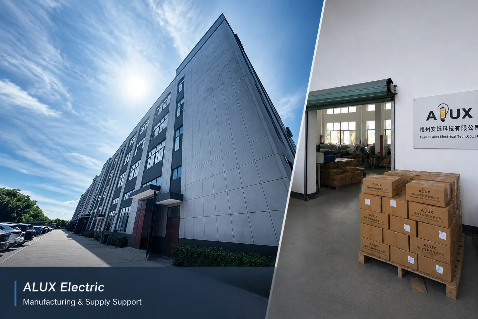 ALUX Electric manufacturing supply support