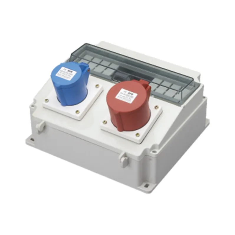 ALX-FN-313-2 industrial socket box on white background