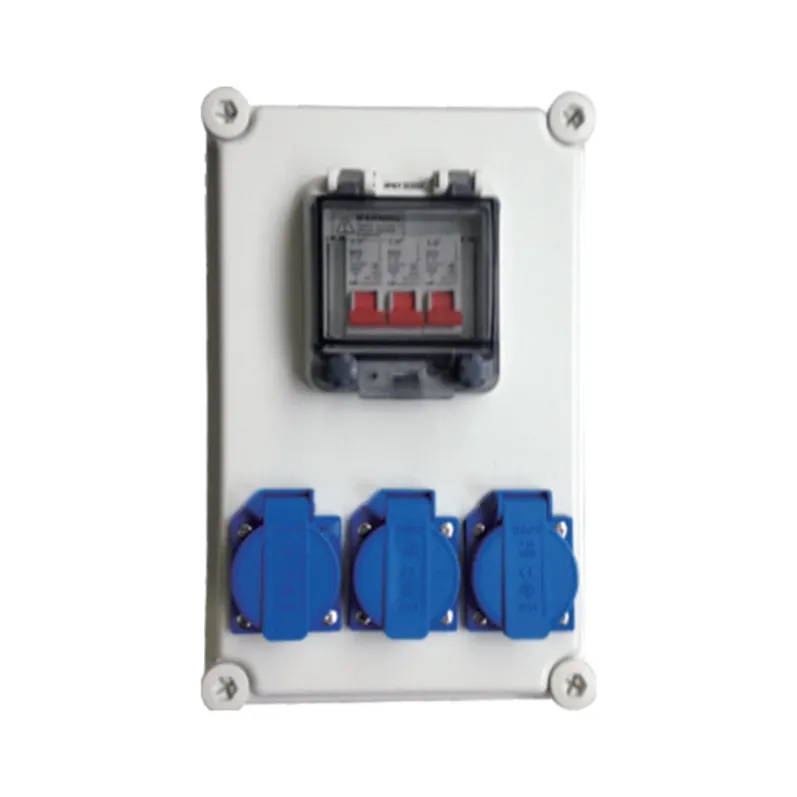 ALX-FN-312-9 industrial socket box on white background