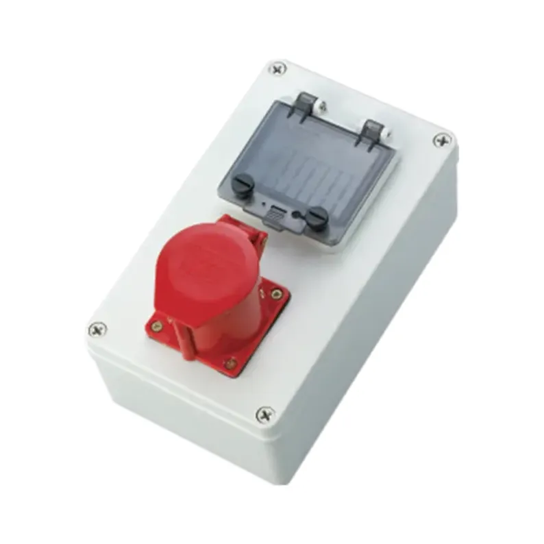 ALX-FN-315S-2 industrial socket box product photo on white background