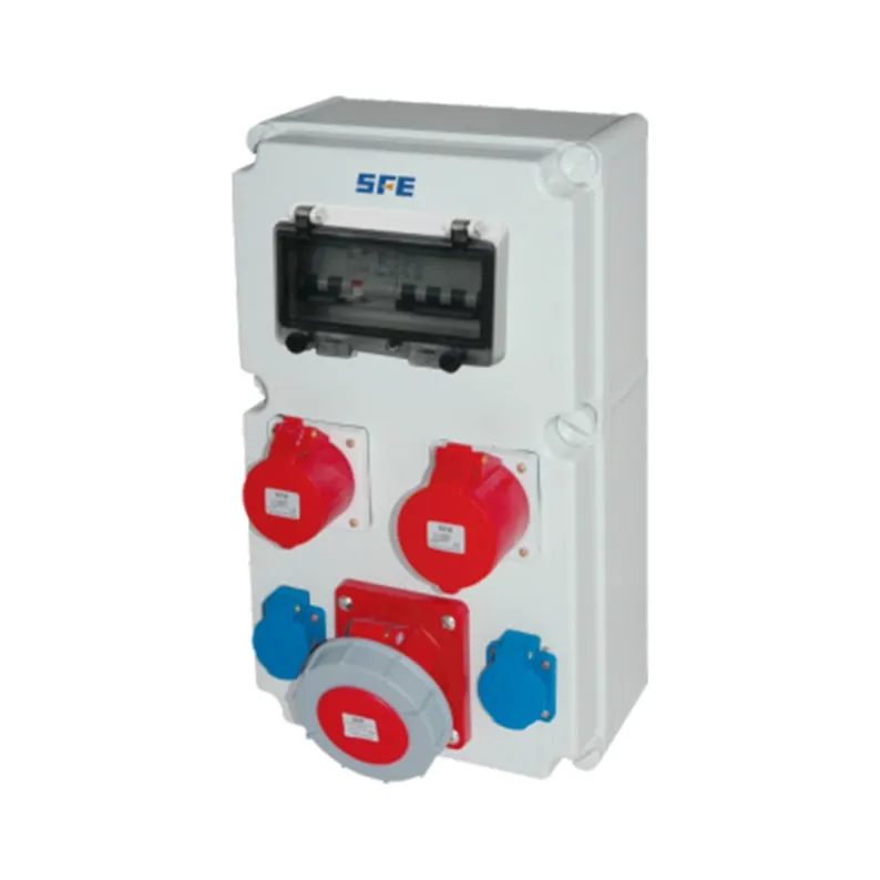 ALX-FN-315-5 industrial socket box on white background