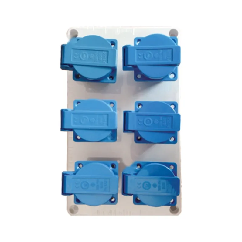 ALX-FN-312S-5 industrial socket box on white background