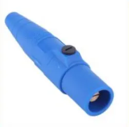 150 A max cam-lock connector male plug, blue (phase coding)