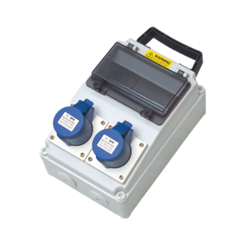 ALX-FN-313 industrial socket box on white background