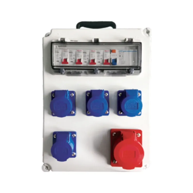 ALX-FN-413-5 industrial socket box on white background