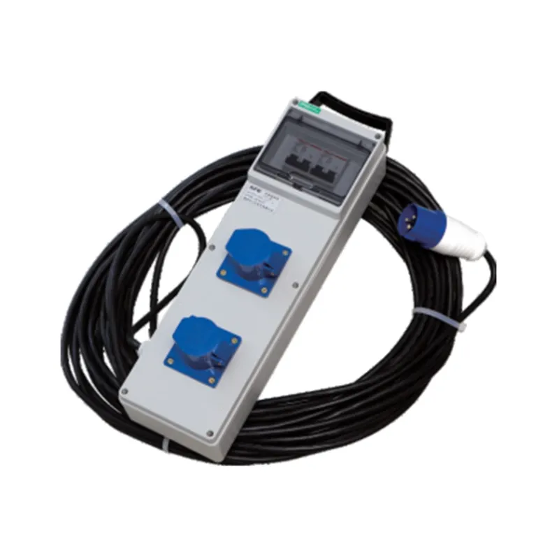 ALX-FN-313S-2 industrial socket box on white background
