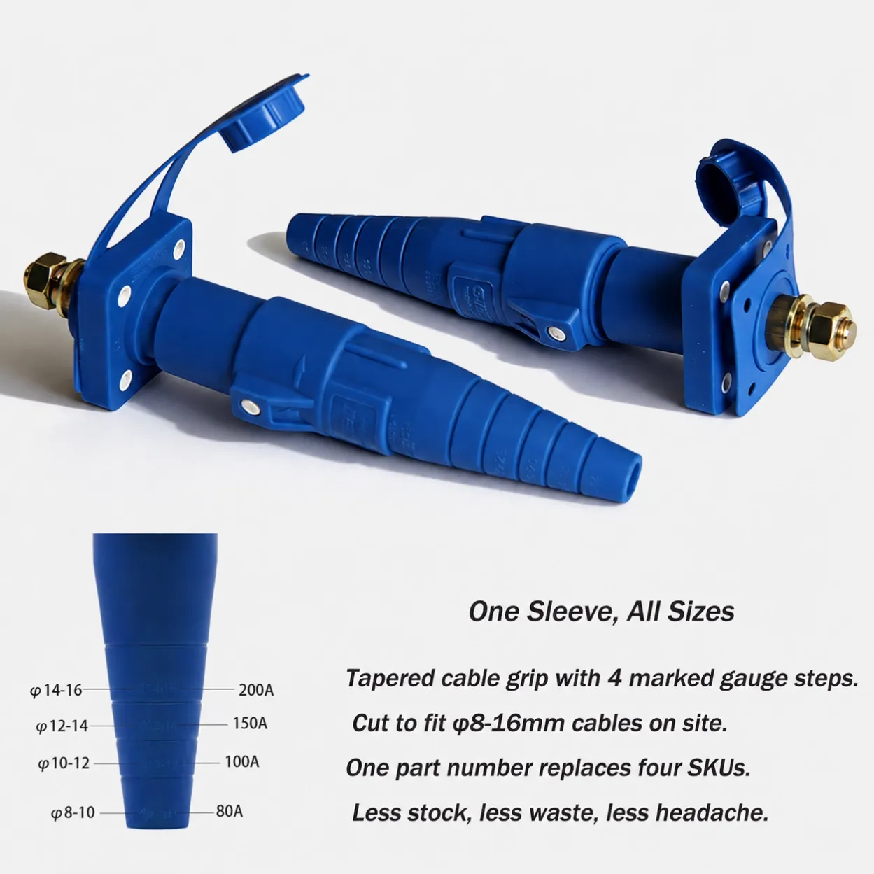 Male Female Line Chassis Cam-lock Connector